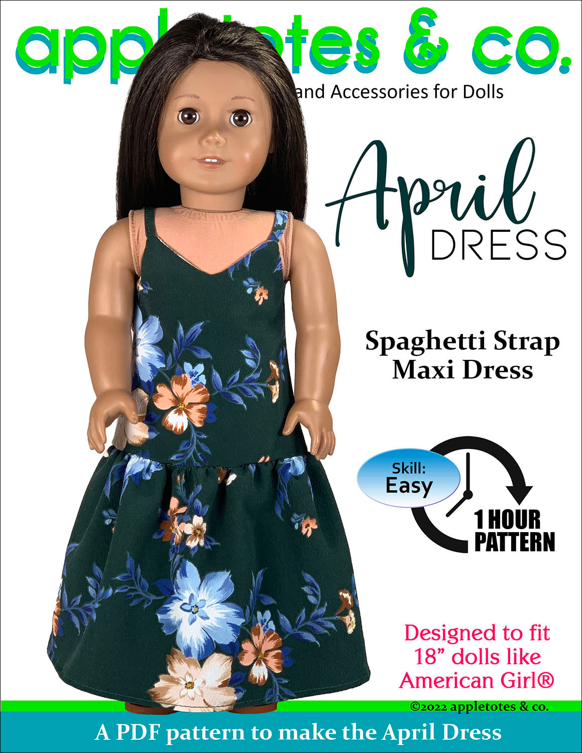 April Dress 18 Inch Doll Sewing Pattern