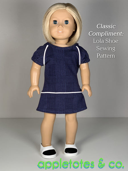 Aria Dress 18 Inch Doll Sewing Pattern - SVG Files Included