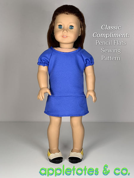 Aria Dress 18 Inch Doll Sewing Pattern - SVG Files Included
