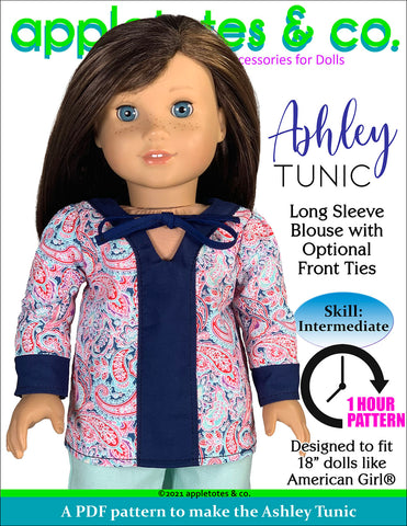 Ashley Tunic 18 Inch Doll Sewing Pattern