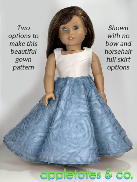 Astoria Gown 18 Inch Doll Sewing Pattern