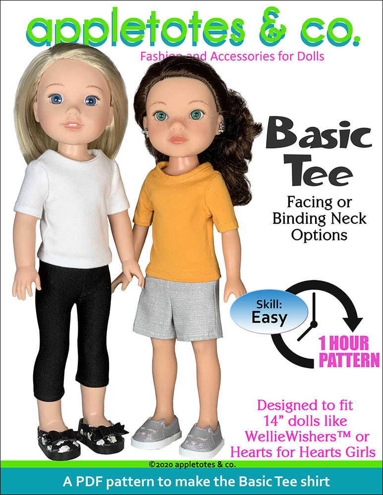Basic Tee 14 Inch Doll Sewing Pattern