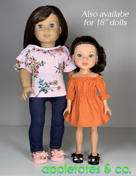No-Sew Bella Shoes 14 Inch Doll Pattern - SVG Files Included