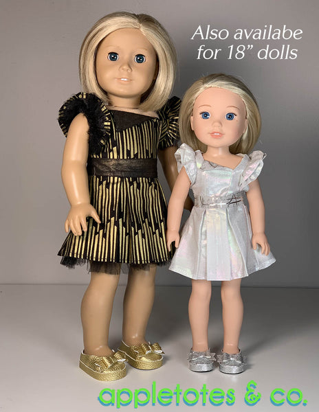 No-Sew Bella Shoes 14 Inch Doll Pattern - SVG Files Included
