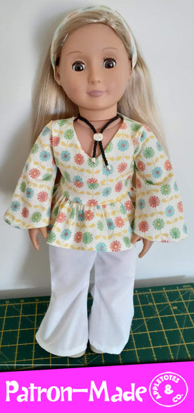 Bell Bottoms 18 Inch Doll Sewing Pattern
