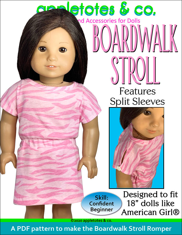 Boardwalk Stroll Sewing Pattern for 18 Inch Dolls
