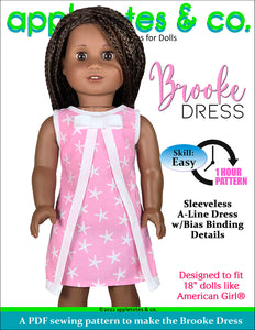 Brooke Dress 18 Inch Doll Sewing Pattern