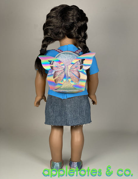 Butterfly Backpack Sewing Pattern for 18 Inch Dolls - SVG Files Included