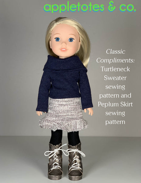 No-Sew Butterfly Boots 14 Inch Doll Pattern with SVG Files Included