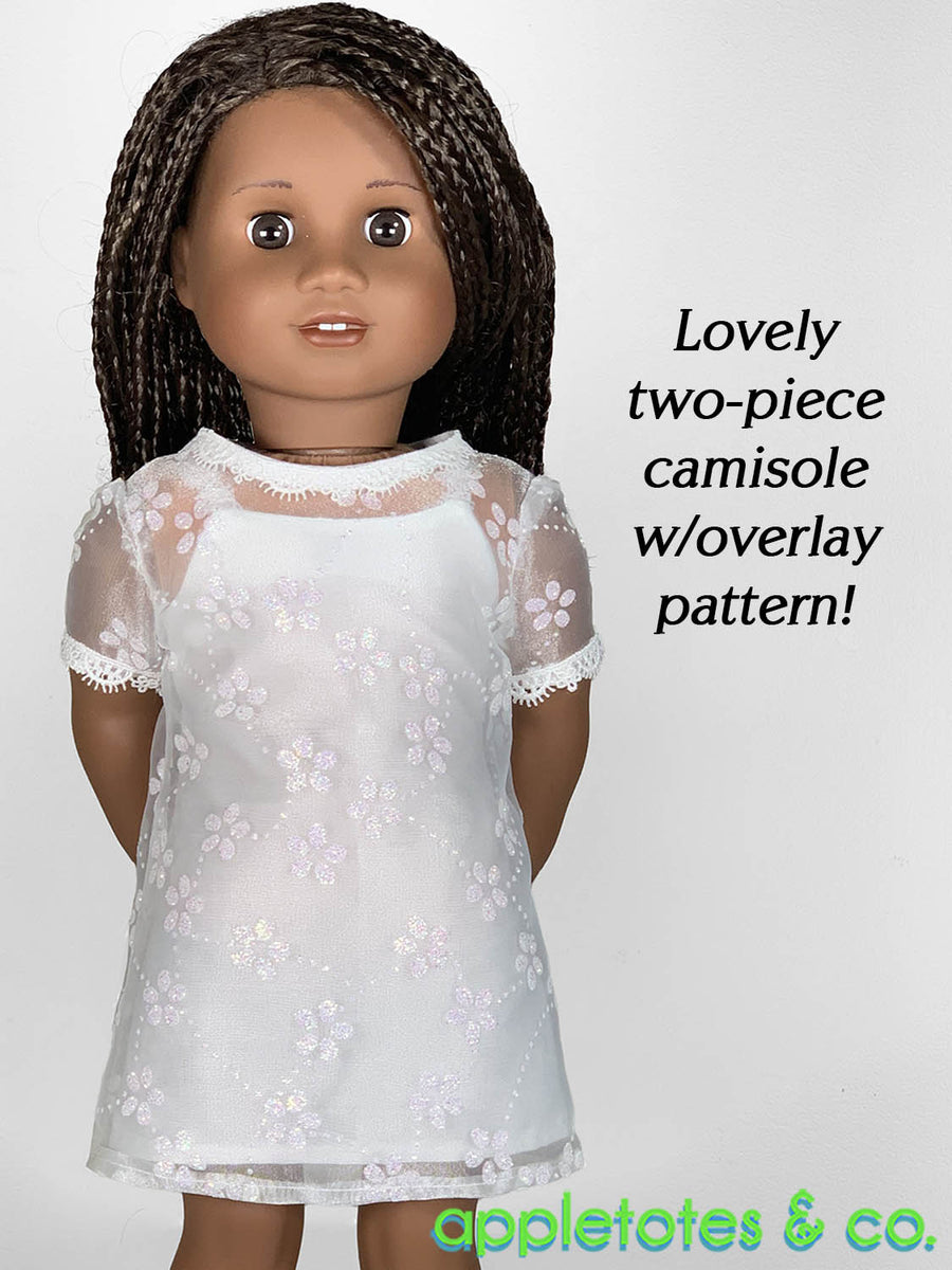 Camille Dress 18 Inch Doll Sewing Pattern Appletotes And Co 2035