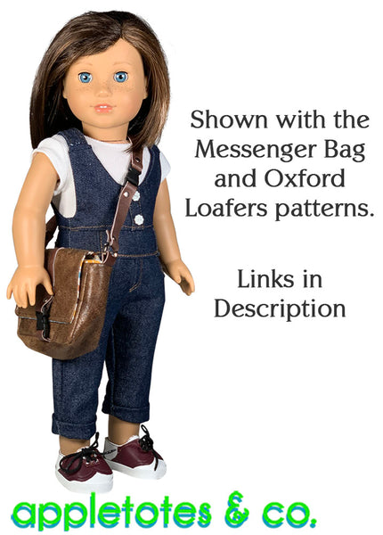 Charli Overalls Sewing Pattern for 18 Inch Dolls