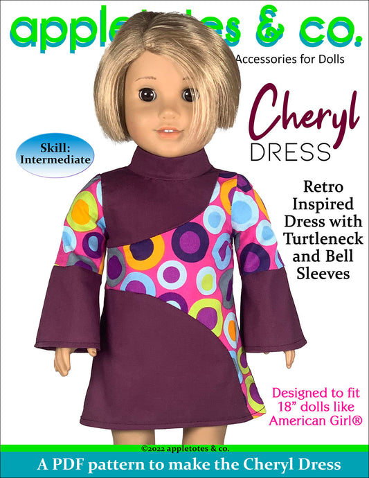 Cheryl Dress 18 Inch Doll Sewing Pattern
