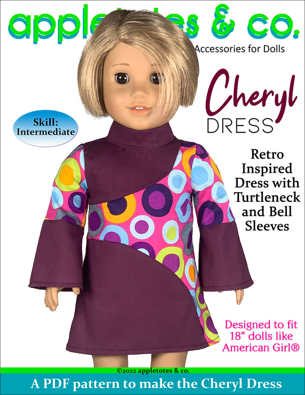 Cheryl Dress 18 Inch Doll Sewing Pattern