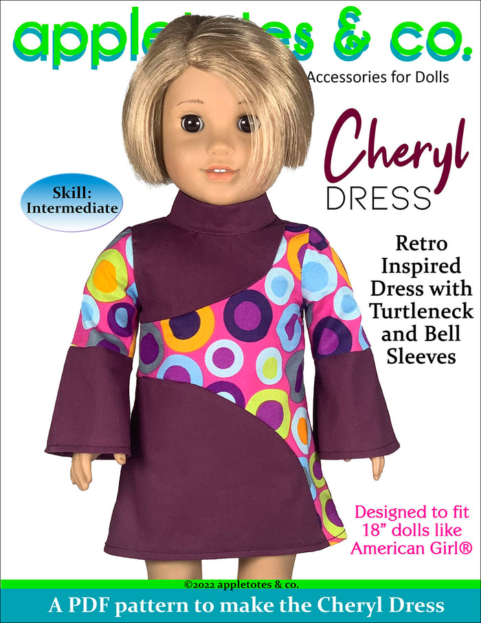 Cheryl Dress 18 Inch Doll Sewing Pattern