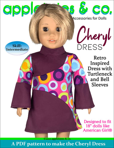Cheryl Dress 18 Inch Doll Sewing Pattern