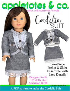 Cordelia Suit 18 Inch Doll Sewing Pattern