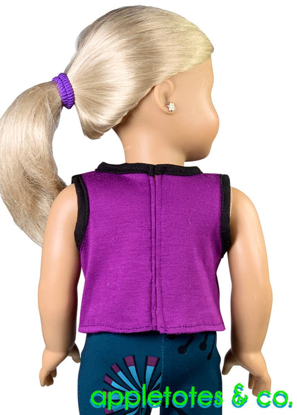 Cross Training Top Sewing Pattern for 18 Inch Dolls