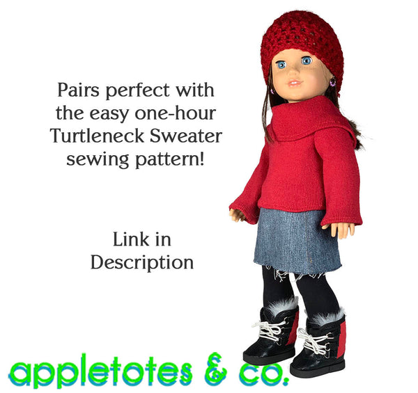 Duck Boots 18 Inch Doll Sewing Pattern
