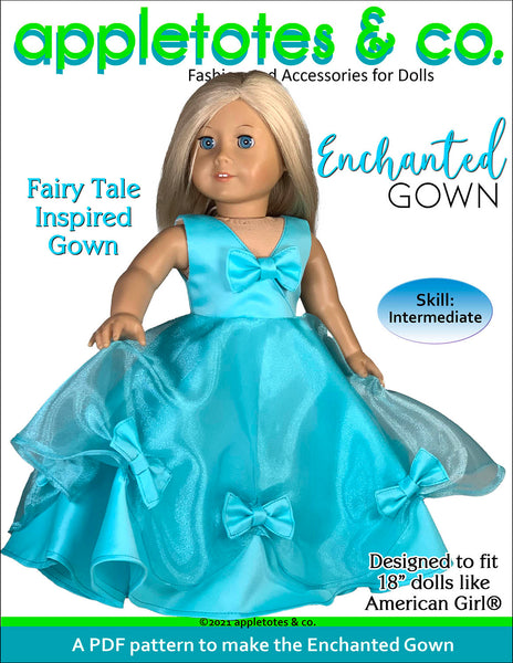 Free Enchanted Gown Sewing Pattern for 18" Dolls