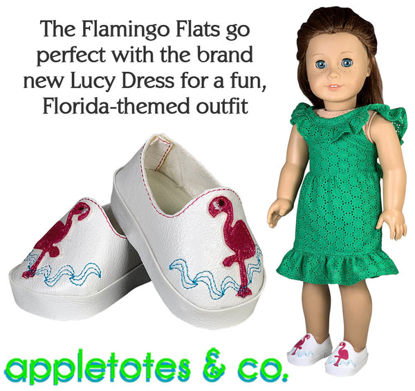 Flamingo Flats ITH Embroidery Patterns for 18 Inch Dolls