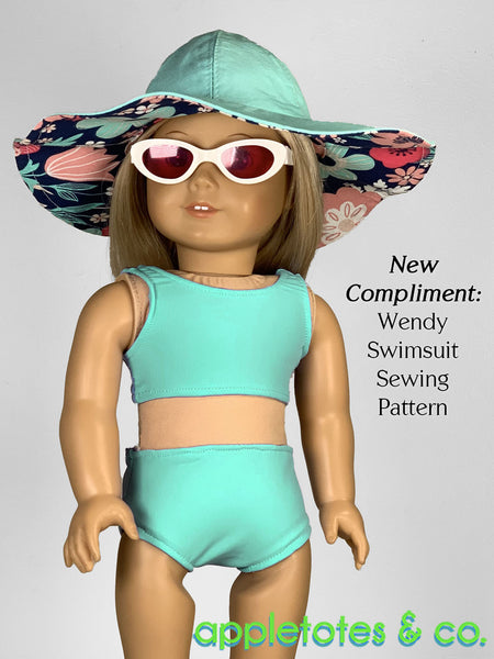 Florida Sun Hat 18 Inch Doll Pattern