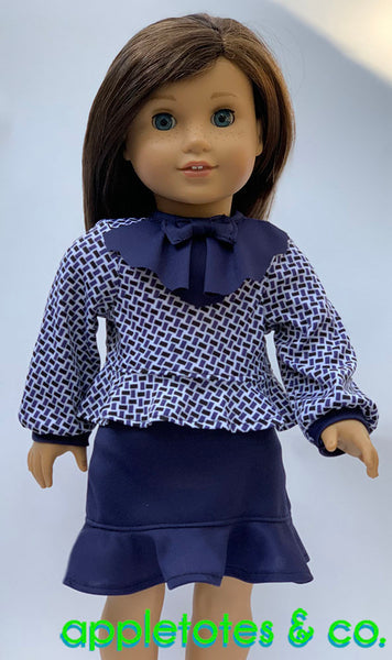Papillon Blouse Sewing Pattern for 18 Inch Dolls