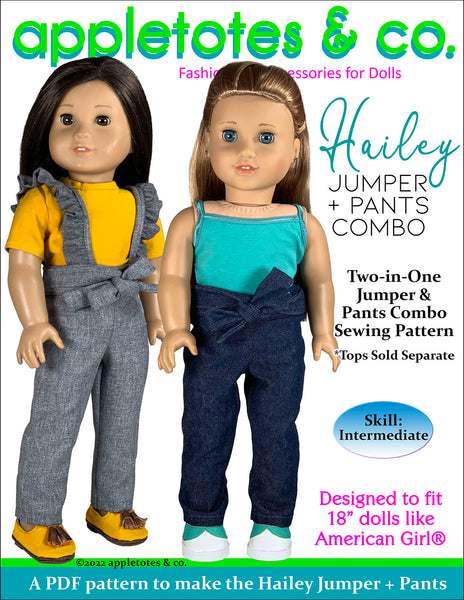Hailey Jumper Pants Combo 18 Inch Doll Sewing Pattern