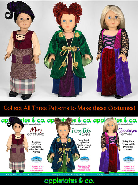 Mary Costume 18 Inch Doll Sewing Pattern