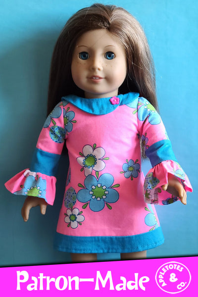 Janis Dress 18 Inch Doll Sewing Pattern