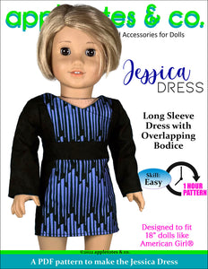 Jessica Dress 18 Inch Doll Sewing Pattern