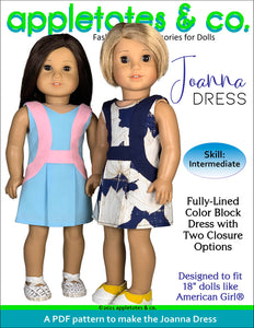 Joanna Dress 18 Inch Doll Sewing Pattern