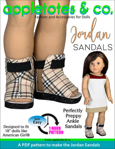 Jordan Sandals 18 Inch Doll Pattern