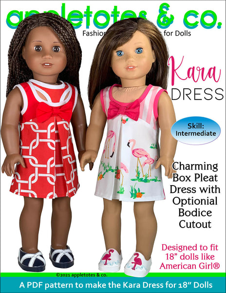Kara Dress 18 Inch Doll Sewing Pattern