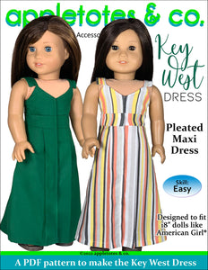 Key West Dress 18 Inch Doll Sewing Pattern