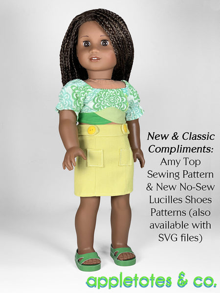 Kimber Skirt 18 Inch Doll Sewing Pattern