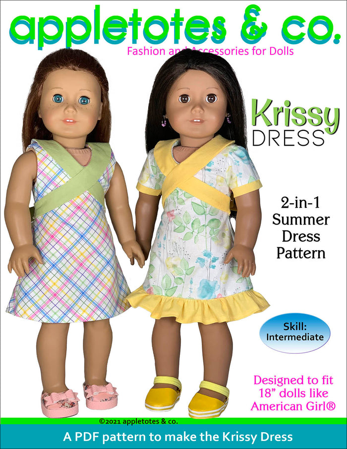Krissy Dress 18 Inch Doll Sewing Pattern