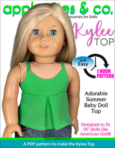 Kylee Top 18 Inch Doll Sewing Pattern