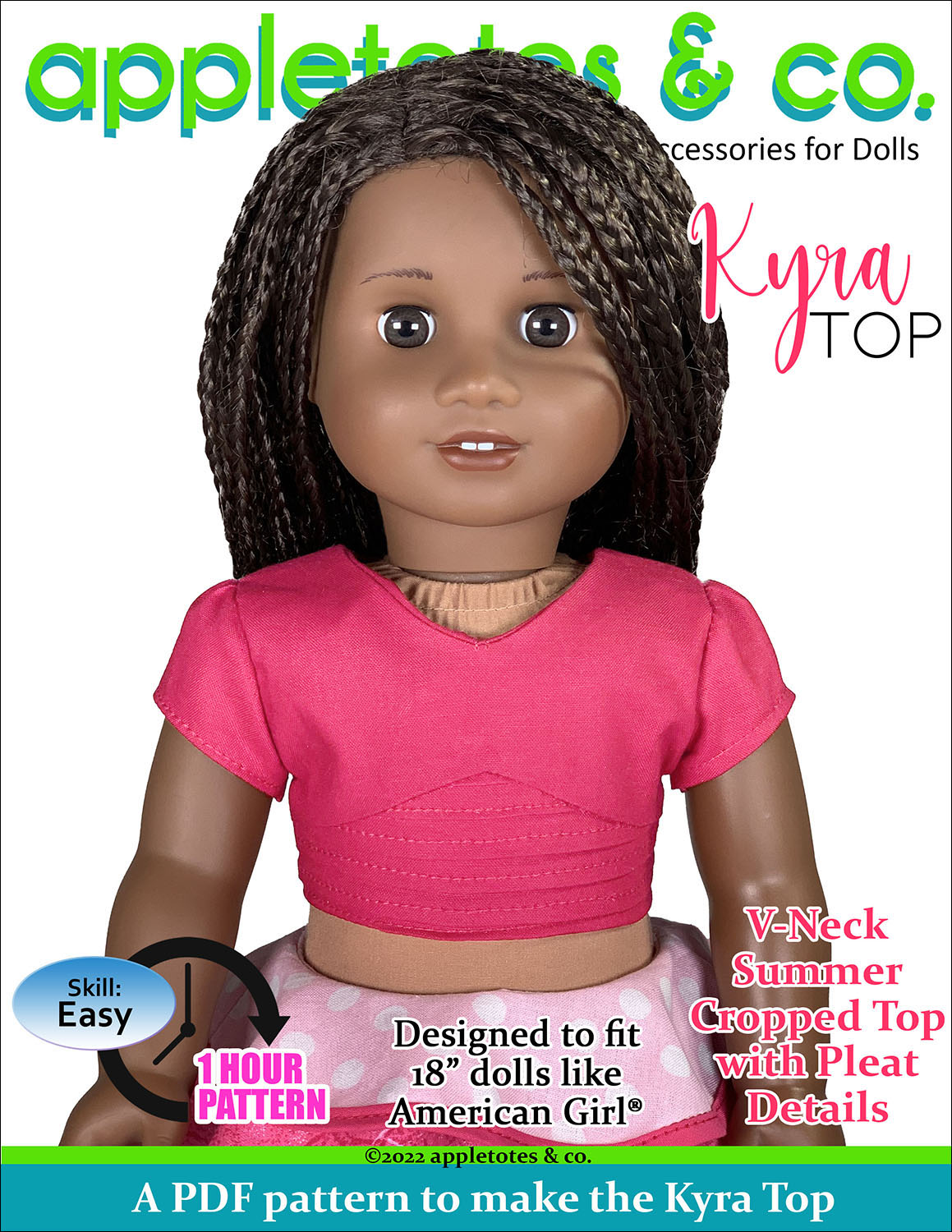 Kyra Top 18 Inch Doll Sewing Pattern
