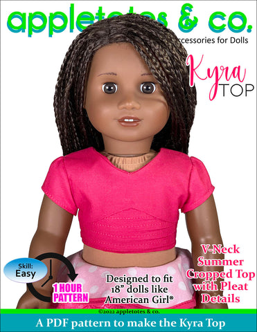 Kyra Top 18 Inch Doll Sewing Pattern