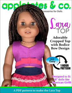 Lara Top 18 Inch Doll Sewing Pattern