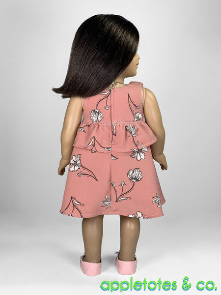 Laura Dress + Top 18 Inch Doll Sewing Pattern