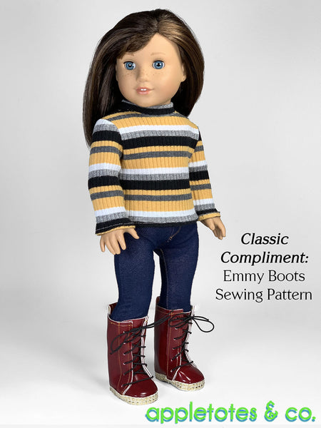 Lennox Turtleneck 18 Inch Doll Sewing Pattern – Appletotes & Co.