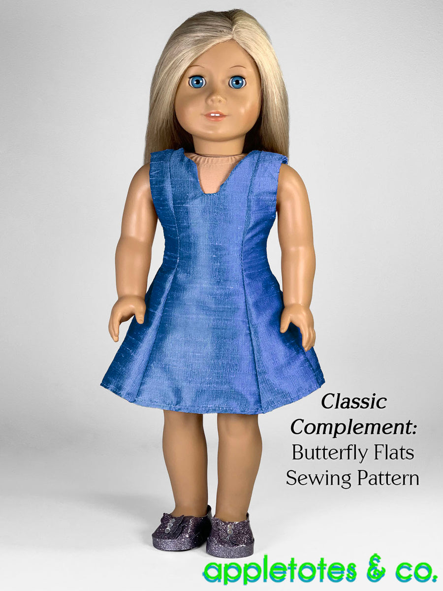 Letizia Dress 18 Inch Doll Sewing Pattern Appletotes & Co.