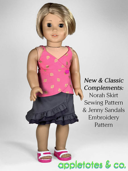 Lexi Top + Dress 18 Inch Doll Sewing Pattern