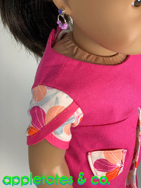 Lily Dress Sewing Pattern for 18 Inch Dolls