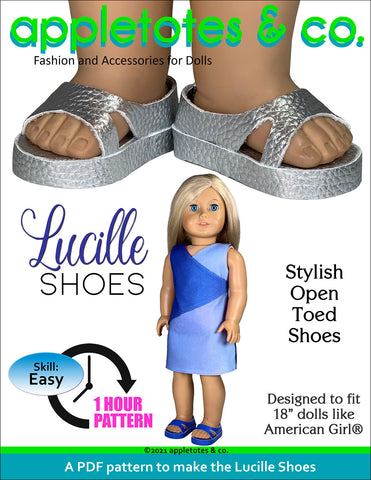 Lucille Shoes 18 Inch Doll Pattern