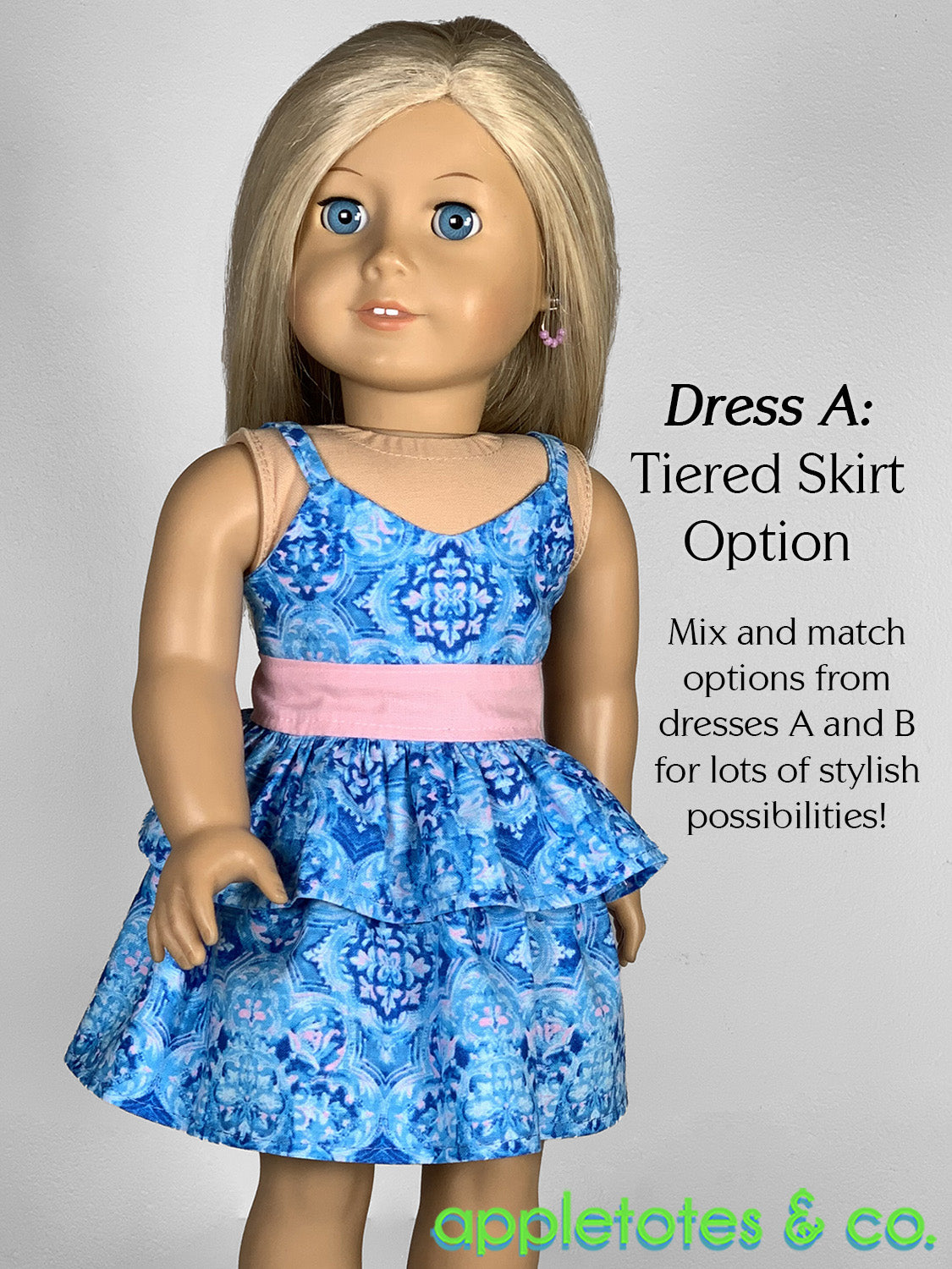 * antique doll ❀ 水色サマーニットの ミニョネットちゃん 3 1/2