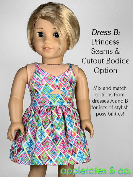 Marina Dress 18 Inch Doll Sewing Pattern