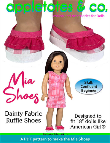 Mia Shoes 18 Inch Doll Sewing Pattern