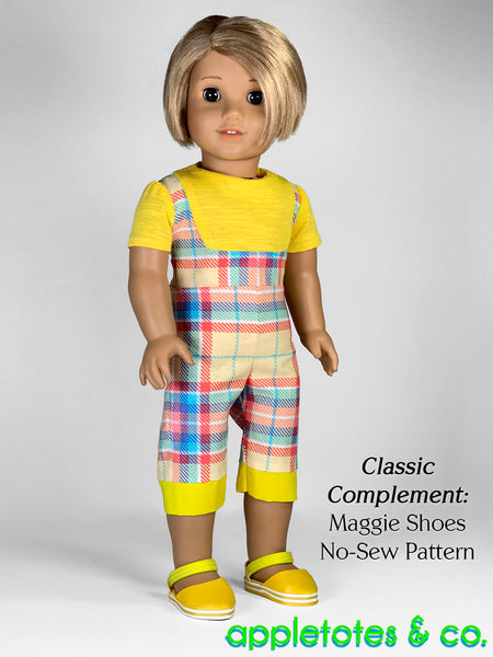 Monica One-Piece Romper 18 Inch Doll Sewing Pattern